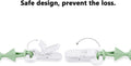 5 Pack Silicone Pacifier Clips, One Piece Design Pacifier Holder for Teething Teethers
