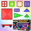 Magnetic Building Blocks Tiles STEM Toy Set 57PC – Kids Learning Educational Construction Toys for Boys Girls Present Age 3 4 5 6 7 Year Old - Gift