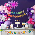 111Pcs Hot Pink Purple Latex Balloons Garland Arch Kit Indoor and Outdoor Decoration Wedding Birthday Party Anniversary Decor
