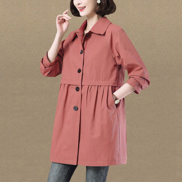 Waist Slimming Little Trench Coat Women