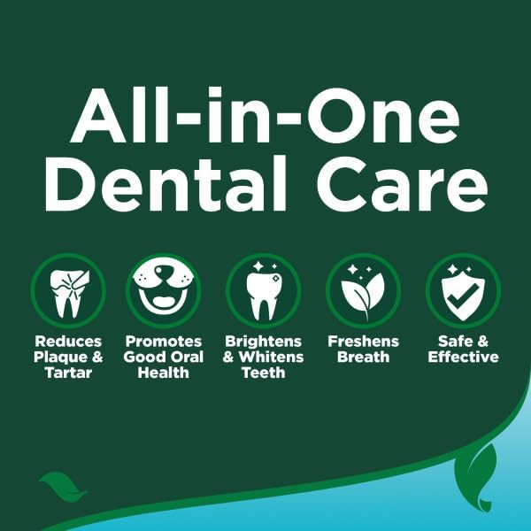 Dental Care Finger Wipes, Reduces Plaque & Freshens Breath, Teeth Cleaning for Dogs - 50 Disposable Wipes