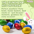 Foil Chocolate Mini Eggs - Pack of 100 Mixed Colour - Bulk Chocolate Eggs Easter Hunt Treats - Creamy Mini Chocolate Eggs for Easter Parties & Celebrations
