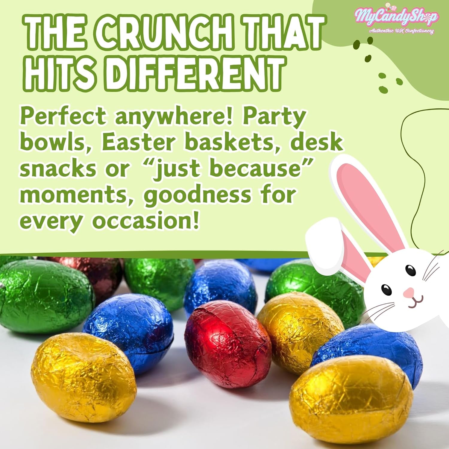 Foil Chocolate Mini Eggs - Pack of 100 Mixed Colour - Bulk Chocolate Eggs Easter Hunt Treats - Creamy Mini Chocolate Eggs for Easter Parties & Celebrations