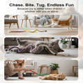 Natural Catnip Chew Rope for Cats – Pack of 3 (27 Inches Each) | Includes Refillable Catnip Pouch | Interactive Cat Toys for Indoor Cats & Kittens | Stress Relief, Dental Health & Enrichment Play