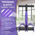 Abdominal Trainer, Sit-Up Training Equipment, Bodybuilding Expander, Full Body Trainer for Home, 6 Tubes, Elastic Pull Rope, Multifunctional Leg Exerciser for Fitness, Weight Loss, Training, Yoga