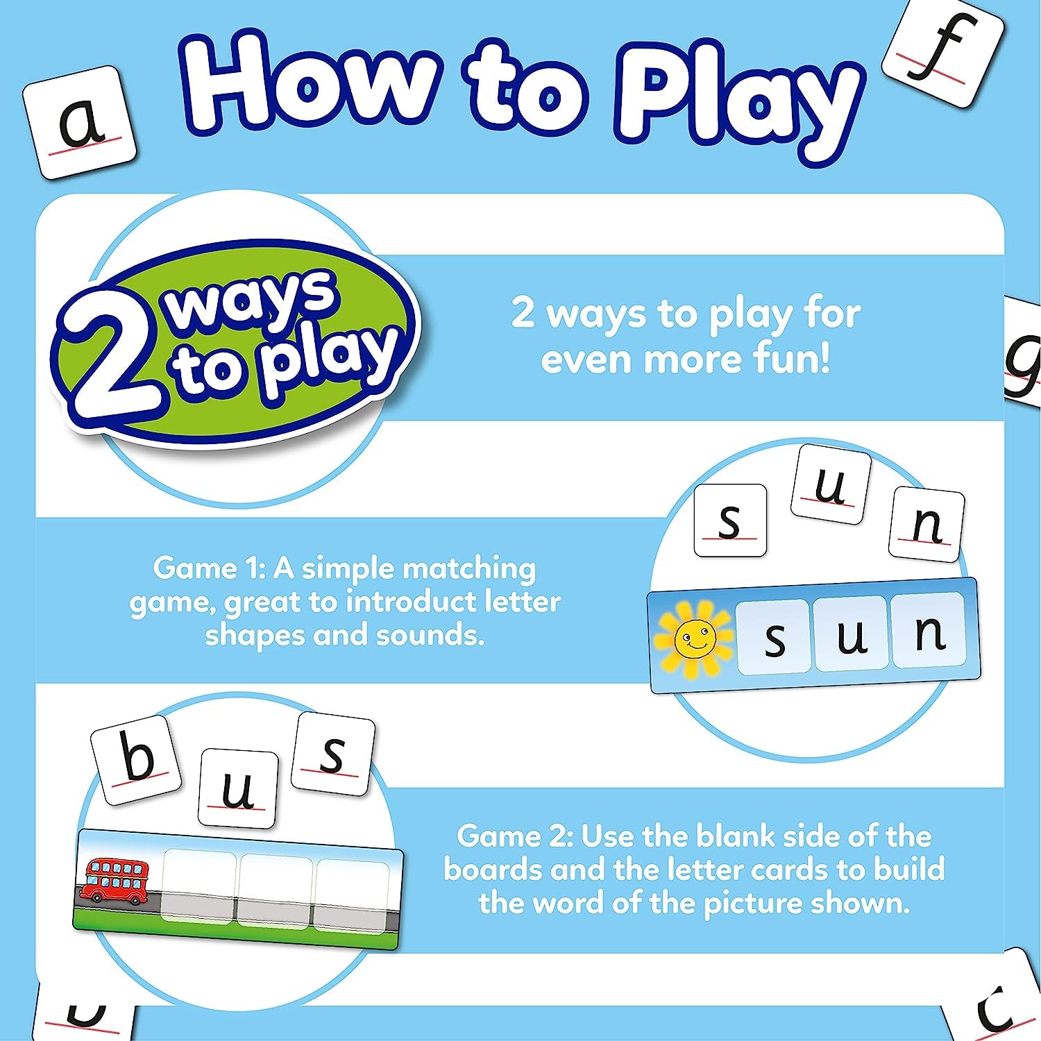 Match and Spell Game - Kids Learning & Educational Toys with Sight Words & Flash Cards - Alphabet & Spelling Games for 4 Year Olds and up - Word Building & Phonics Games for Boys & Girls