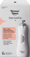 Electric Baby Nail File, with Six Filing Heads for Baby and Adult Use, Infant Nail Clipper with LED Light and Adjustable Speed and Direction Settings