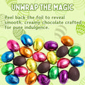 Foil Chocolate Mini Eggs - Pack of 100 Mixed Colour - Bulk Chocolate Eggs Easter Hunt Treats - Creamy Mini Chocolate Eggs for Easter Parties & Celebrations