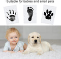 Baby Handprint and Footprint Kit, 3 Ink Pads with Clean-Touch, 6 Imprint Cards, Pet Paw Inkless Print, Safe Non-Toxic for Feet and Hands, Family Keepsake - Black