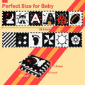 Baby Toys 0-6 Months, Black and White Sensory Toys Brain Development, Tummy Time Toys, Soft Baby Book, Baby Essentials for Newborn 0-6-12 Months Montessori Toy Gifts