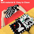 Baby Toys 0-6 Months, Black and White Sensory Toys Brain Development, Tummy Time Toys, Soft Baby Book, Baby Essentials for Newborn 0-6-12 Months Montessori Toy Gifts