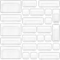 25 Pack Drawer Organiser, 4-Size Makeup Organizer Trays for Vanity, Bathroom, Desk, Office, Bedroom