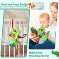 Baby Books, Touch and Feel Crinkle Cloth Books for Babies, Baby Essentials for Newborn, Car Seat Gifts for 0 3 6 12 Months