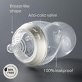 Baby Bottles, Natural Start Anti-Colic Baby Bottle with Extra-Slow Flow Breast-Like Teat, 150Ml, 0M+, Self-Sterilising, Baby Feeding Essentials, Pack of 3