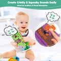 Baby Books, Touch and Feel Crinkle Cloth Books for Babies, Baby Essentials for Newborn, Car Seat Gifts for 0 3 6 12 Months