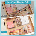 25 Pack Drawer Organiser, 4-Size Makeup Organizer Trays for Vanity, Bathroom, Desk, Office, Bedroom
