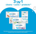 Sensitive+ Newborn & Baby Wipes, 720 Count (12 Packs), 3-In-1 Cleans, Cares, Protects, 99.9% Water, Unscented