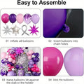 111Pcs Hot Pink Purple Latex Balloons Garland Arch Kit Indoor and Outdoor Decoration Wedding Birthday Party Anniversary Decor