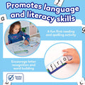 Match and Spell Game - Kids Learning & Educational Toys with Sight Words & Flash Cards - Alphabet & Spelling Games for 4 Year Olds and up - Word Building & Phonics Games for Boys & Girls