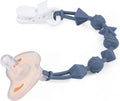 5 Pack Silicone Pacifier Clips, One Piece Design Pacifier Holder for Teething Teethers
