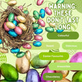 Foil Chocolate Mini Eggs - Pack of 100 Mixed Colour - Bulk Chocolate Eggs Easter Hunt Treats - Creamy Mini Chocolate Eggs for Easter Parties & Celebrations
